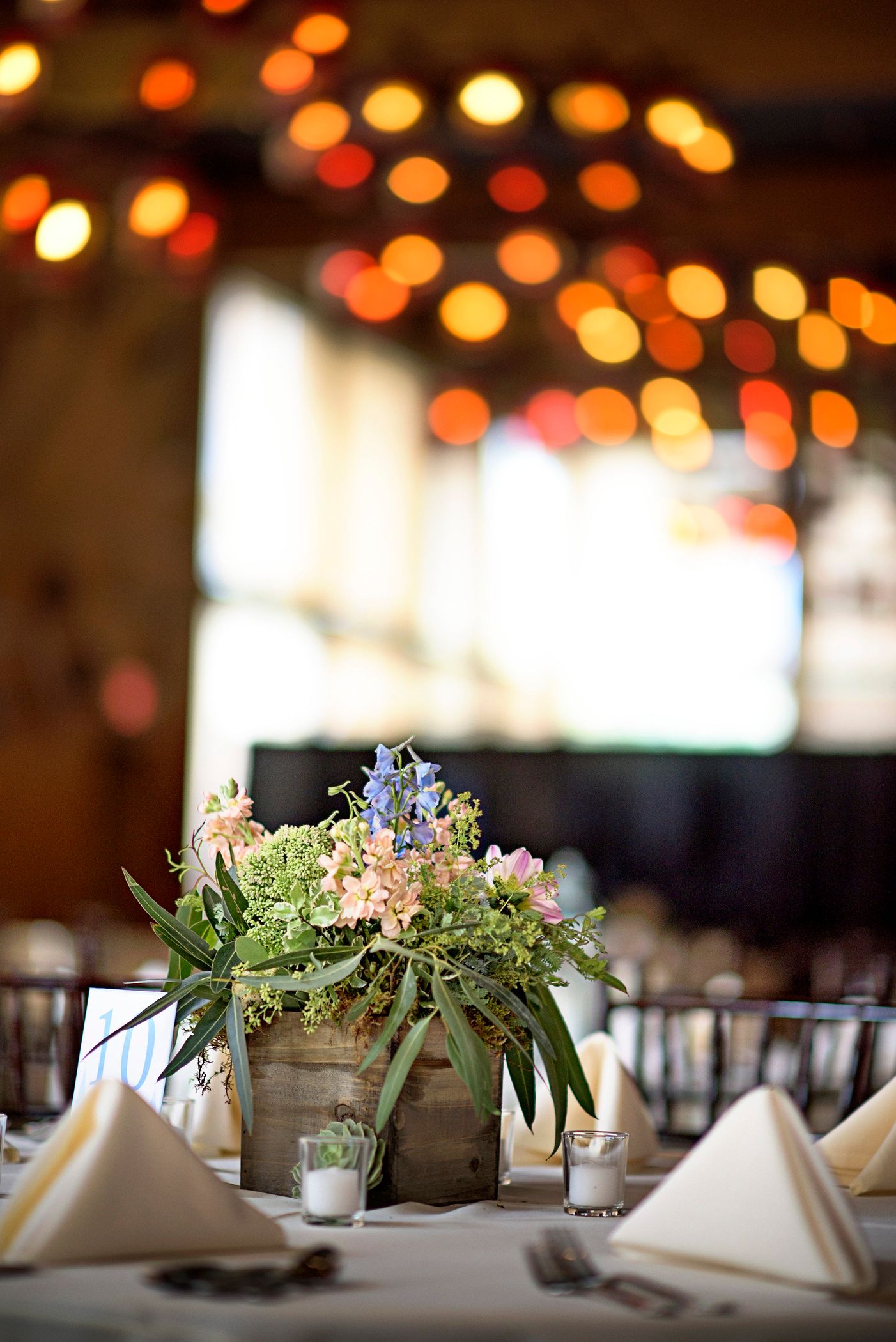 Table setting for a wedding reception