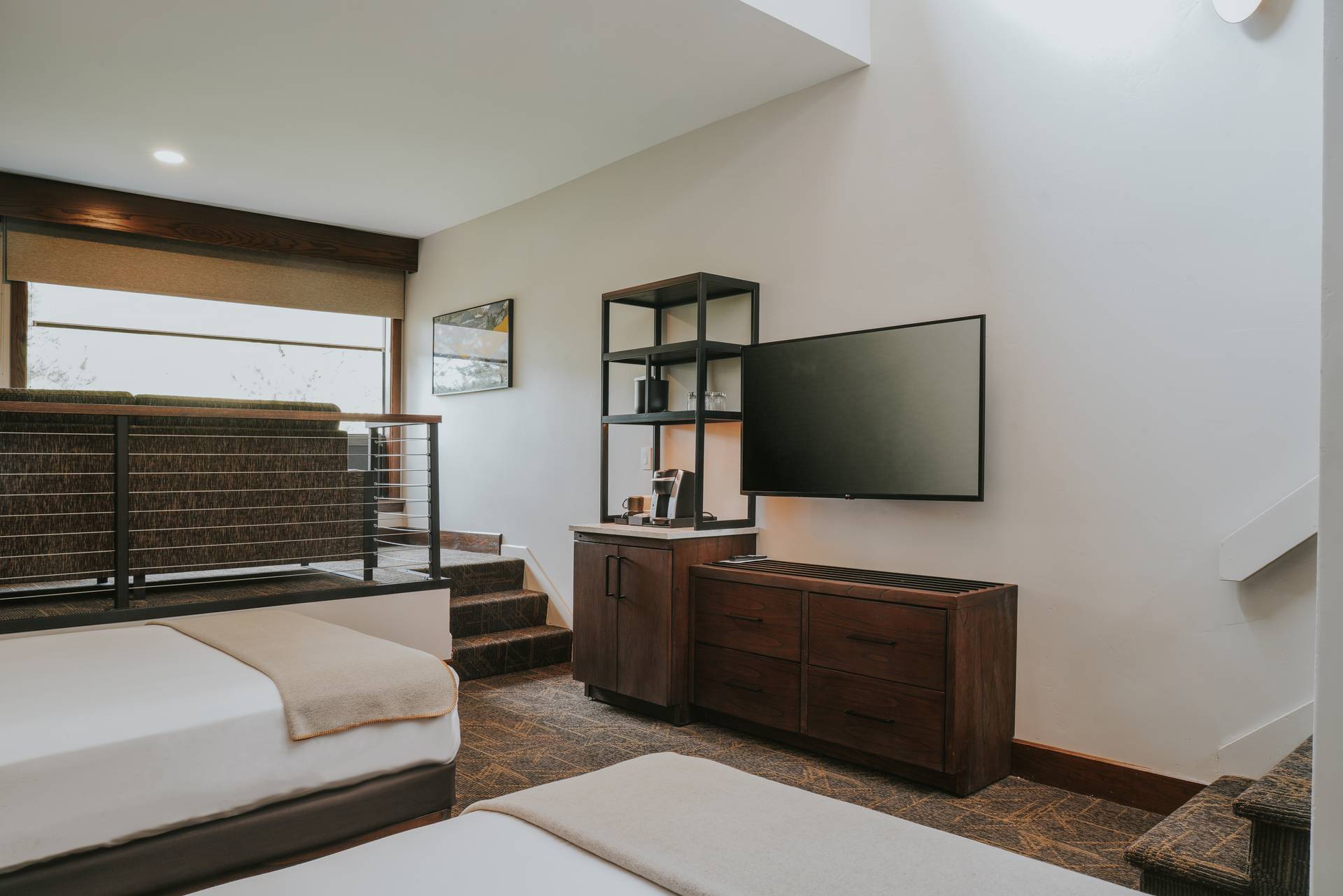 Huntley Lodge Loft hotel room bed area