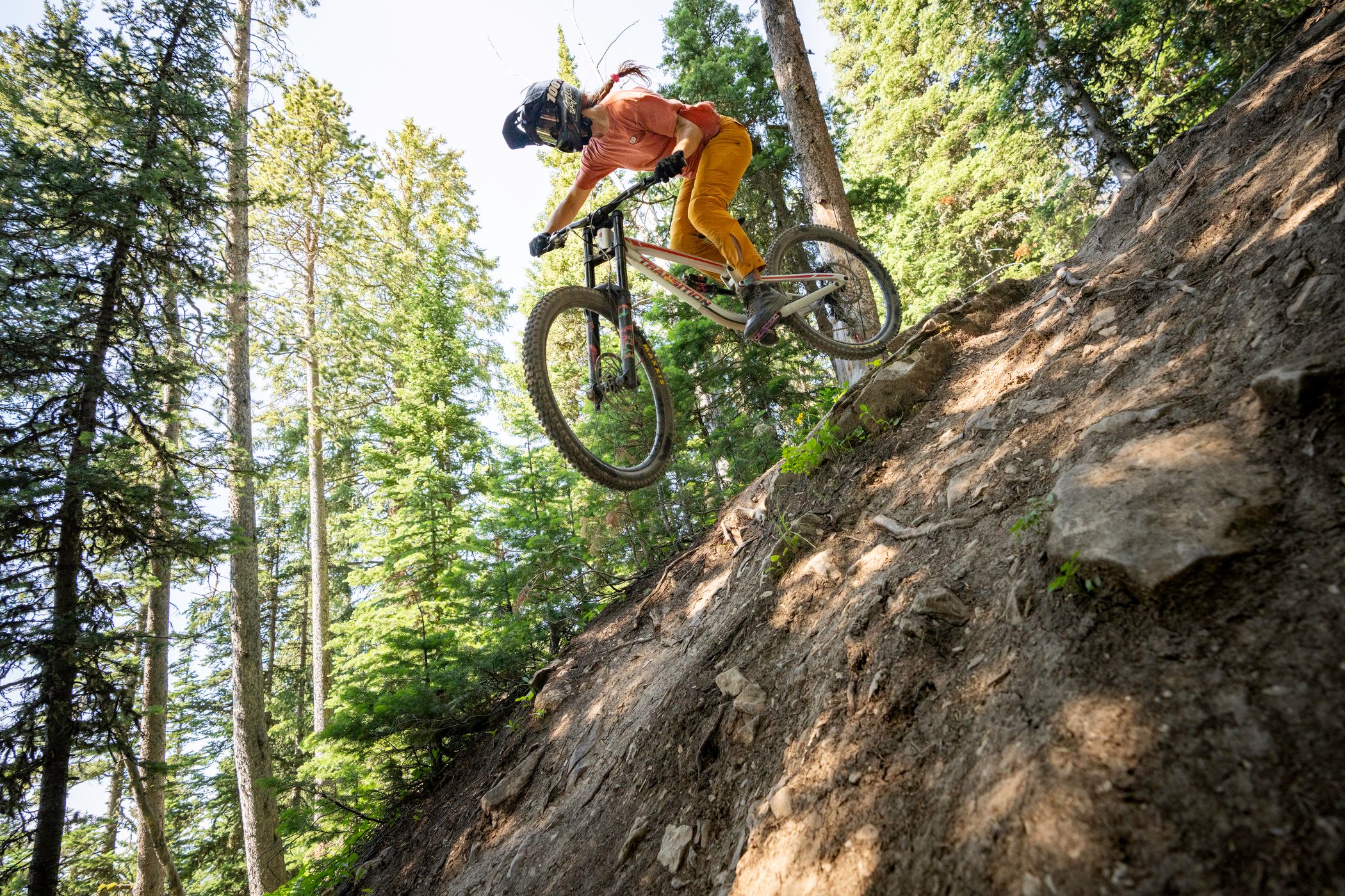 Mountain biker at Big Sky Resort