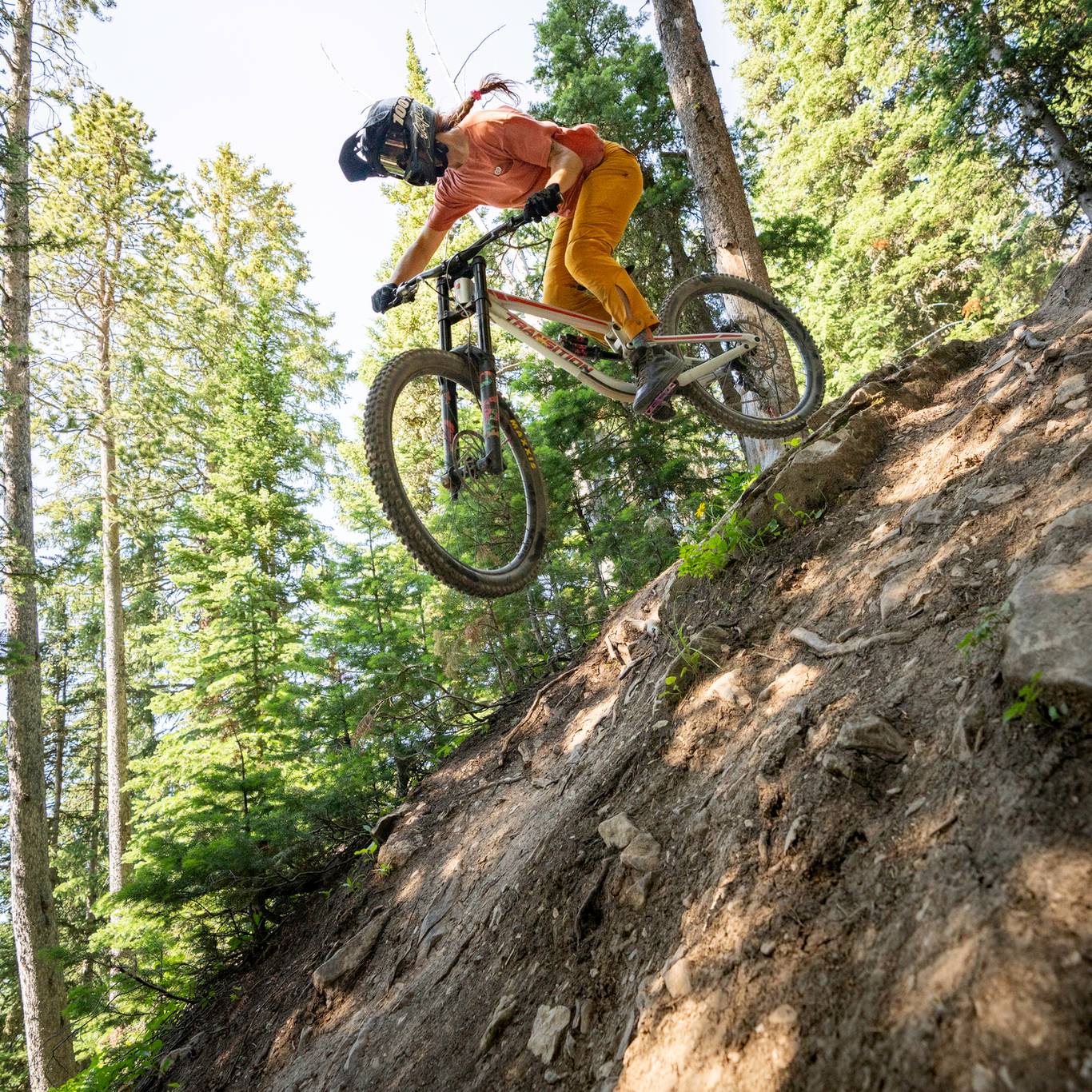 Mountain biker at Big Sky Resort