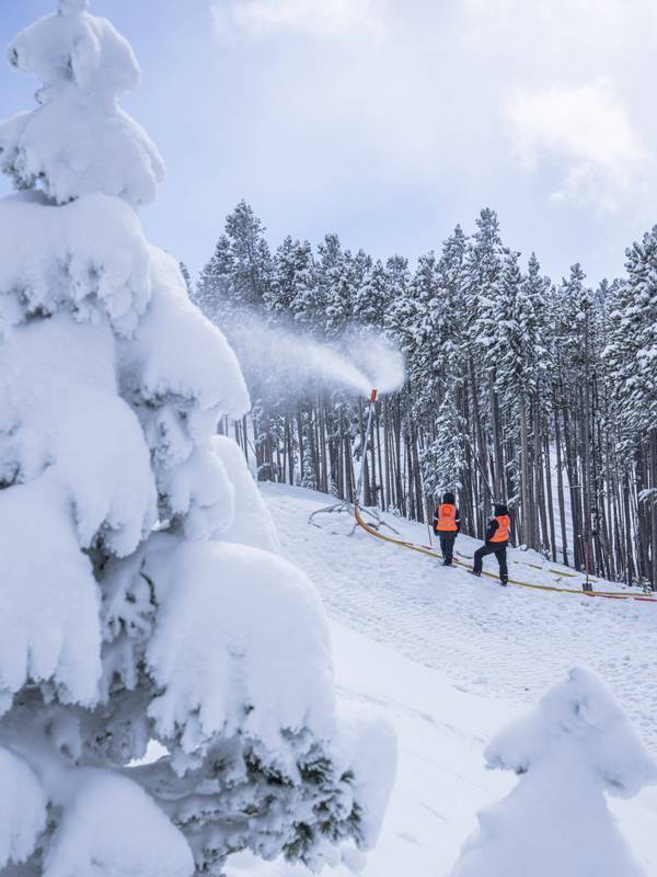Snowmaking at Big Sky Resort