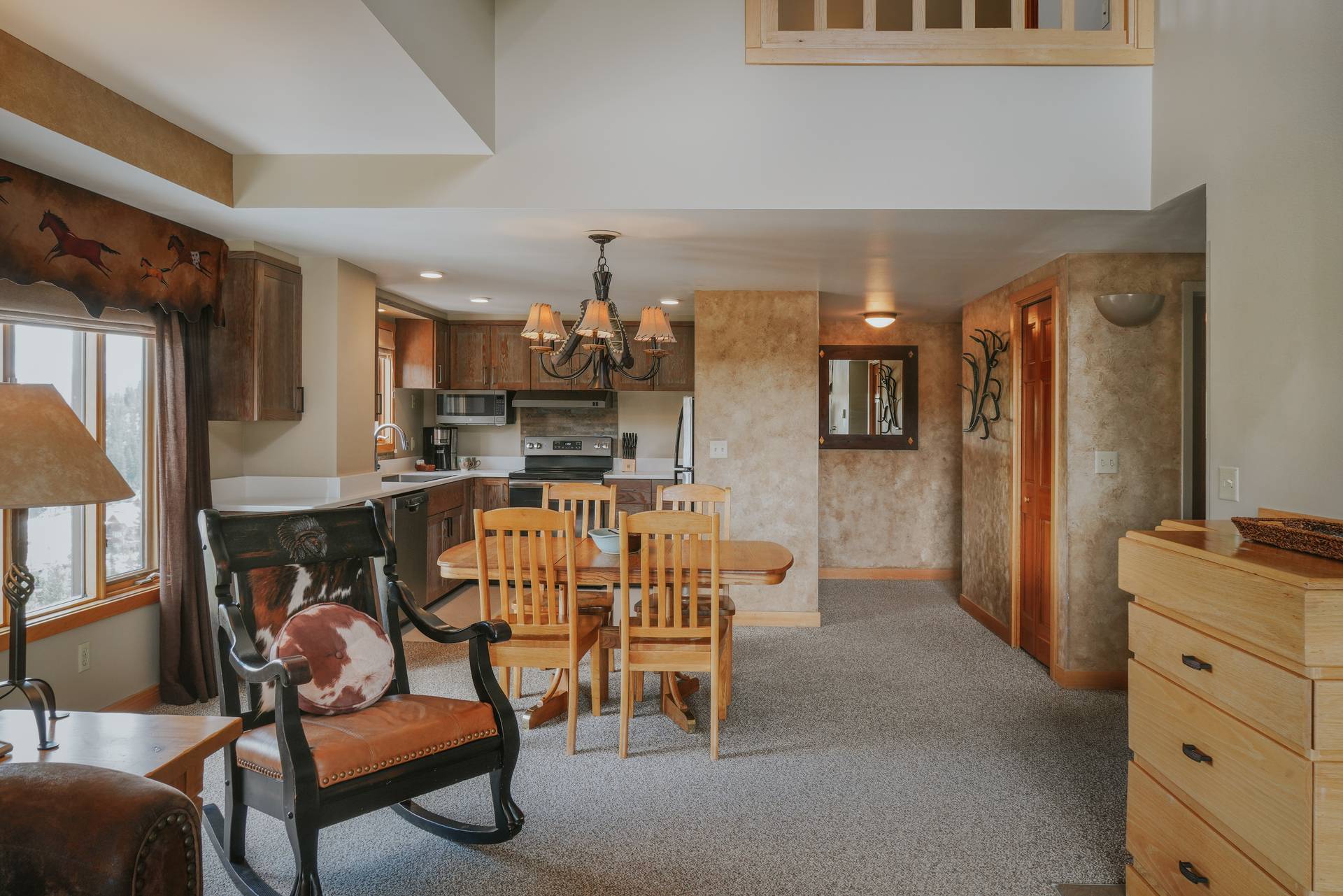 Shoshone Condominium Hotel room one bedroom plus loft main area