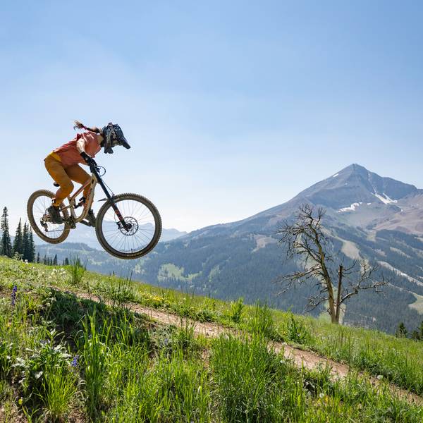 Mountain Biker at Big Sky Resort