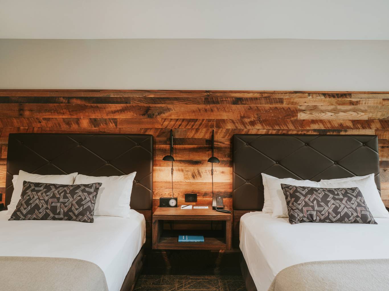 Huntley Lodge Two Queen hotel room at Big Sky Resort