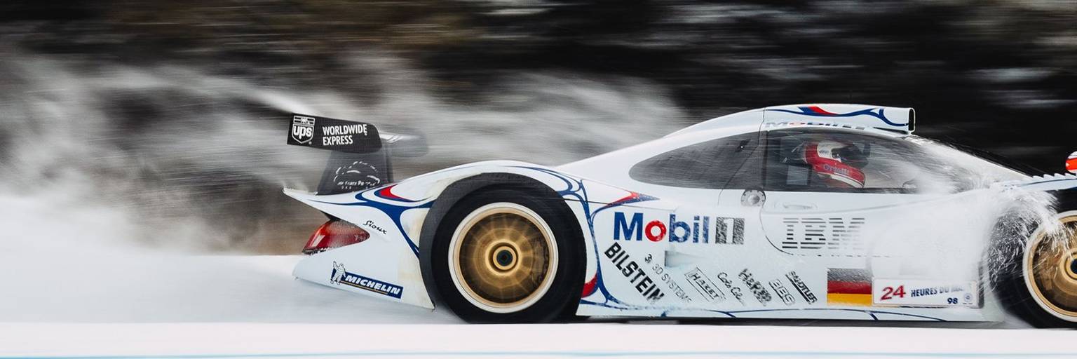 FAT racing car on the ice