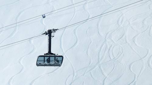 Lone Peak Tram in winter