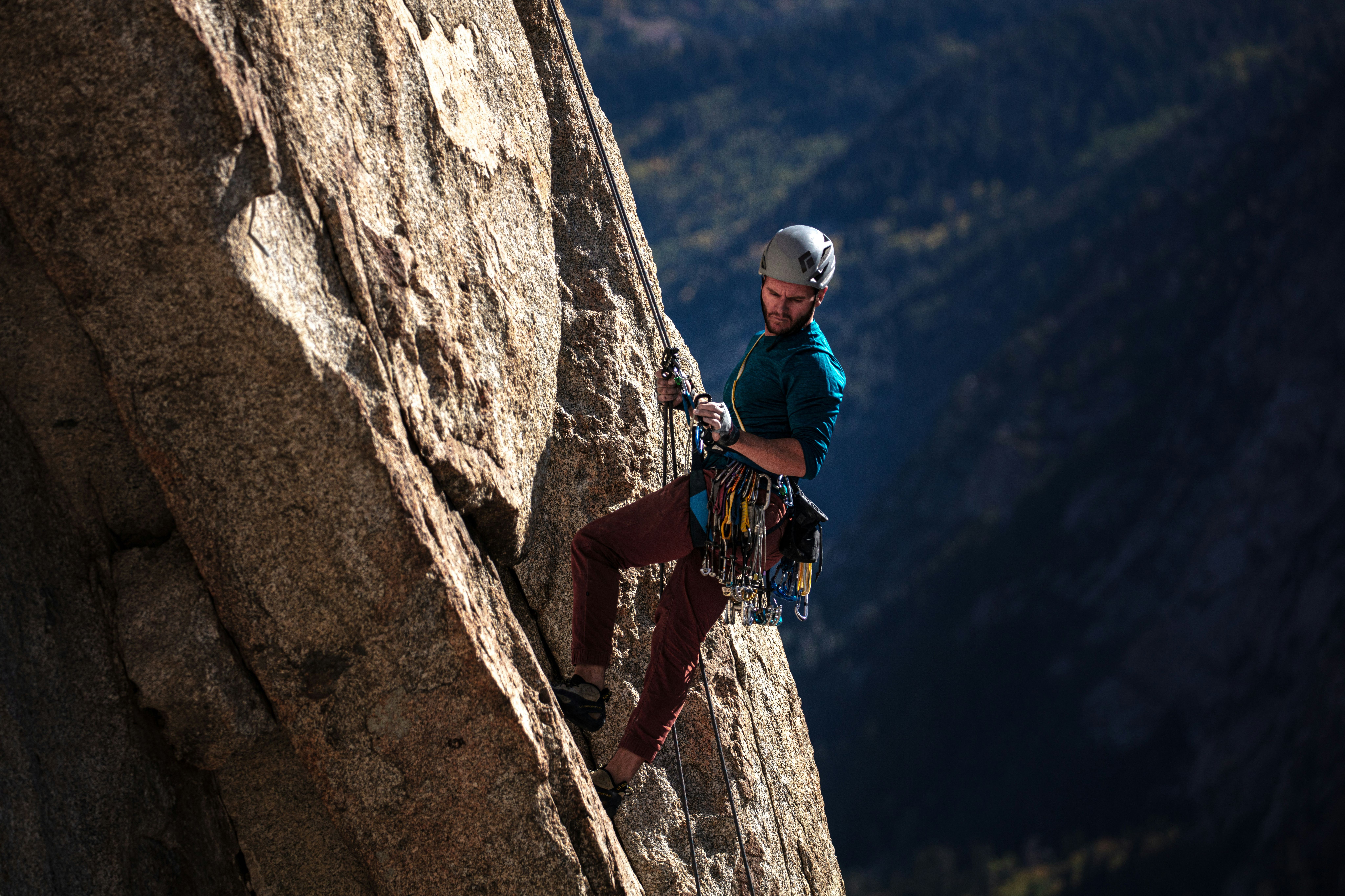 Guided rock climbing in Big Sky Montana