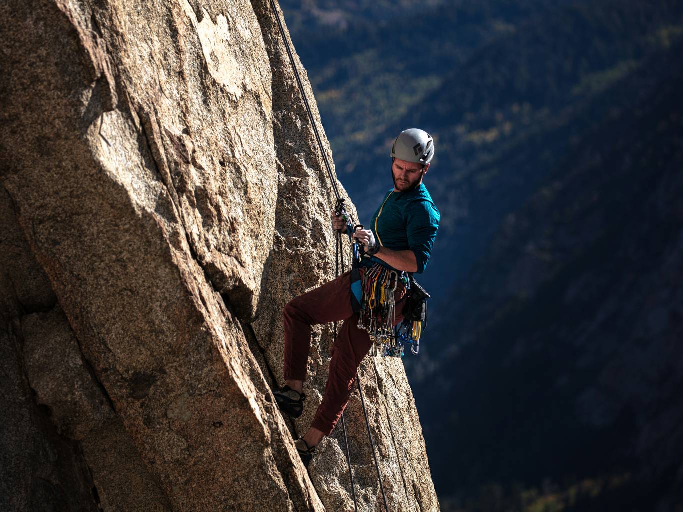 Guided rock climbing in Big Sky Montana