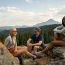 Hikers in Big Sky