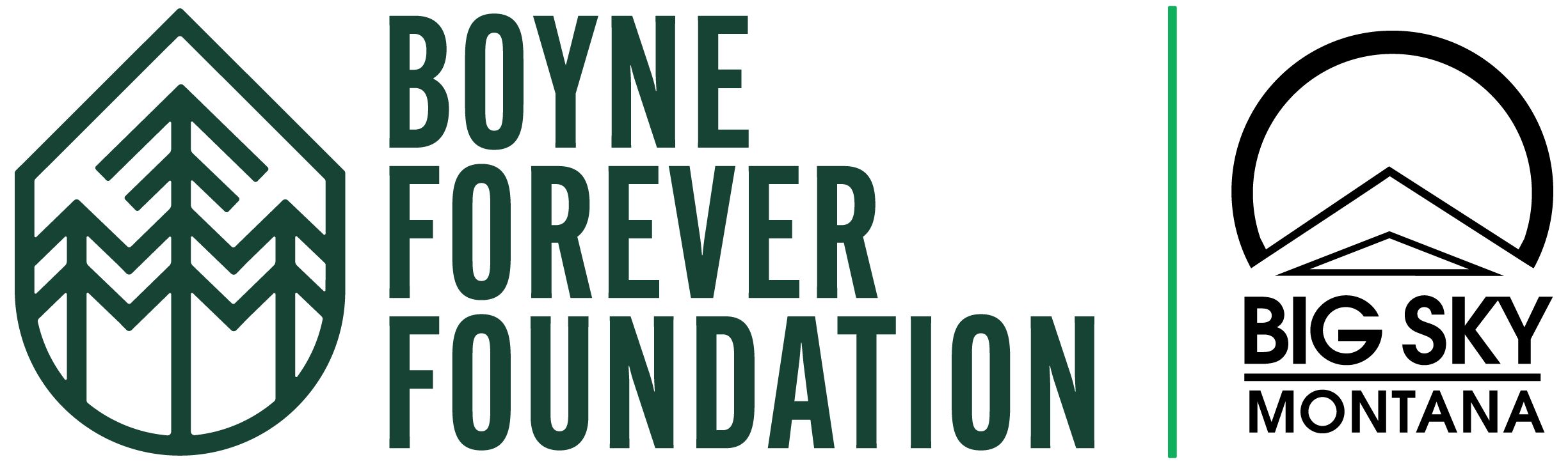 Boyne Forever Foundations and Big Sky Resort logos