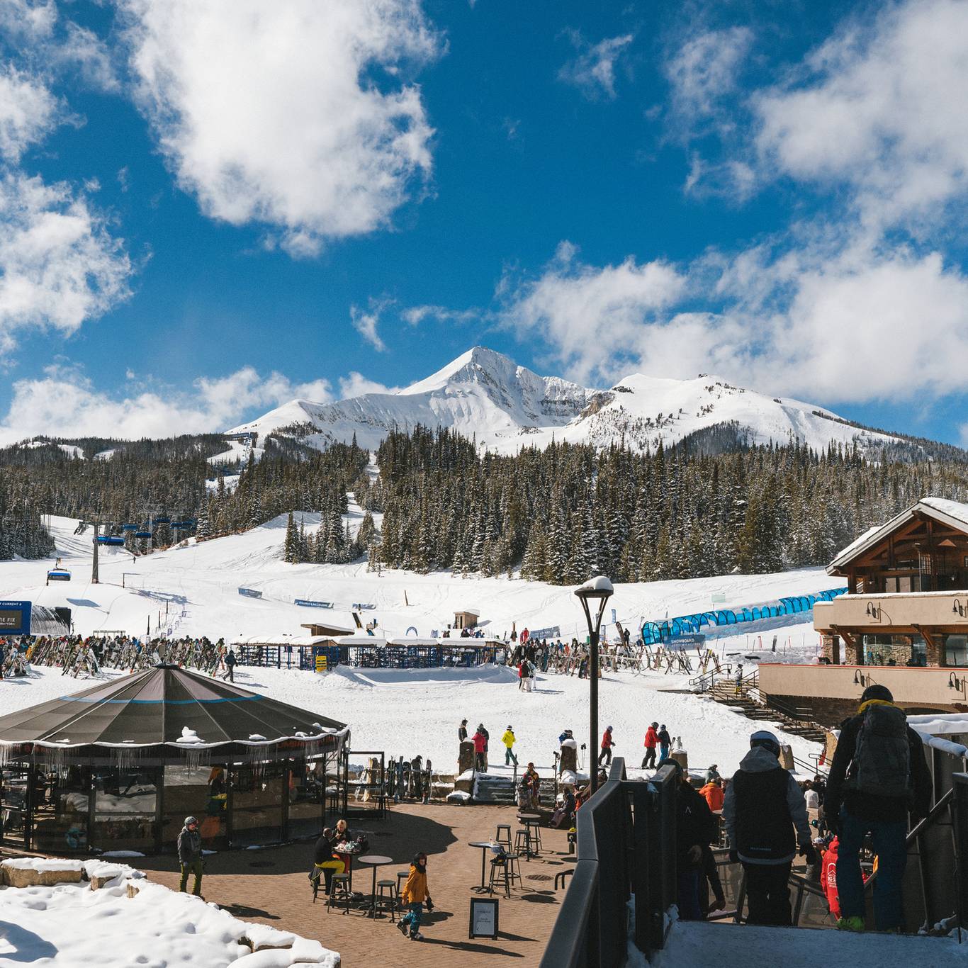 Mountain Village in winter
