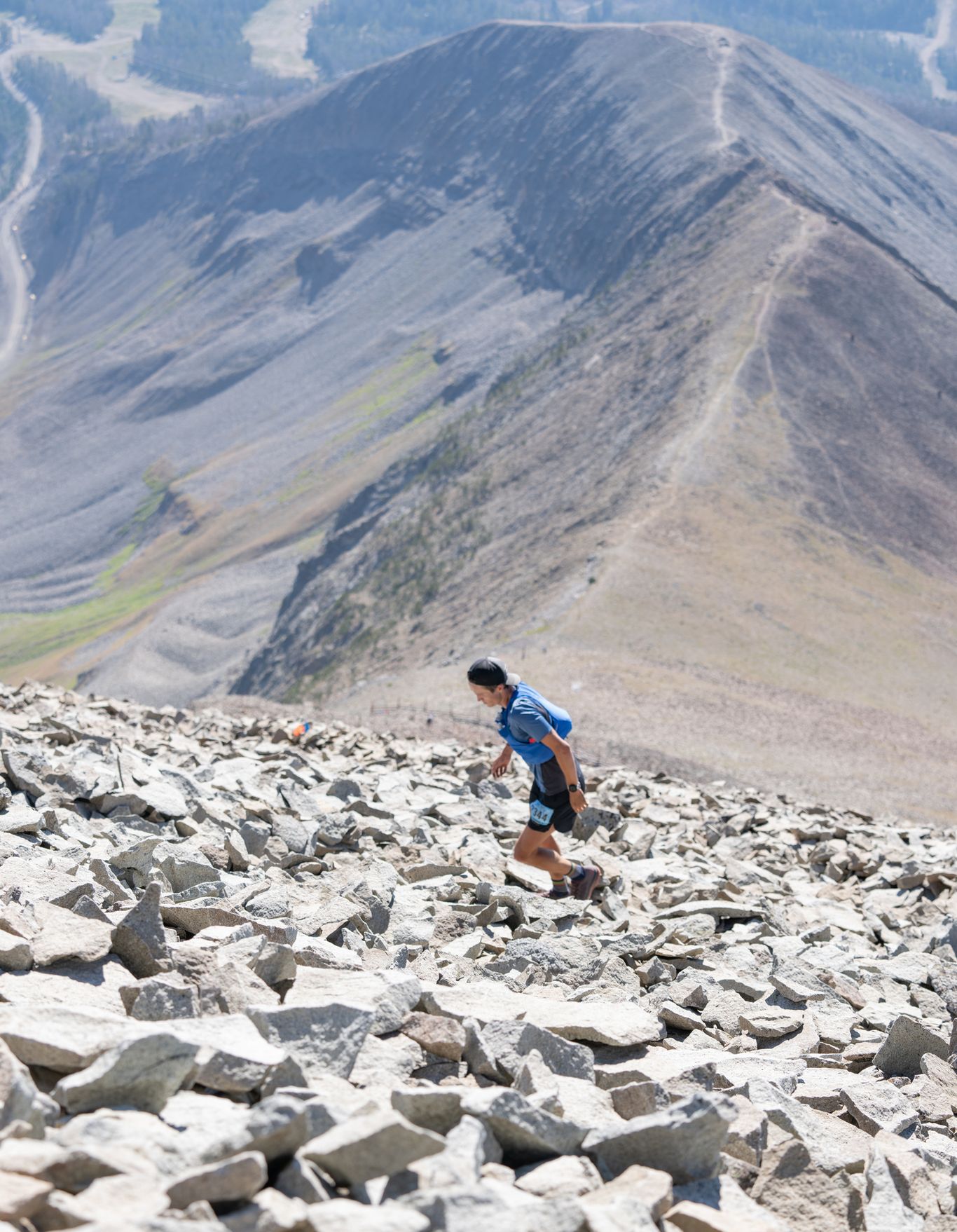 Rut Racer climbing Lone Peak on the Summit Out-and-Back