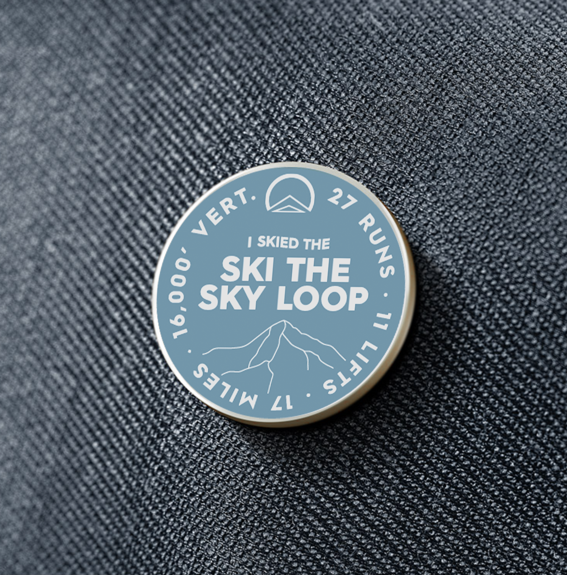 Ski the Sky Loop Pin