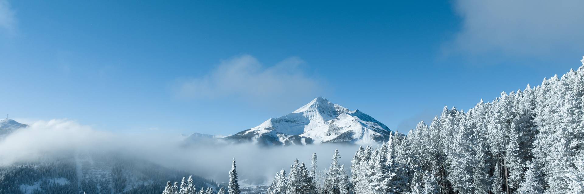 Lone Mountain in winter