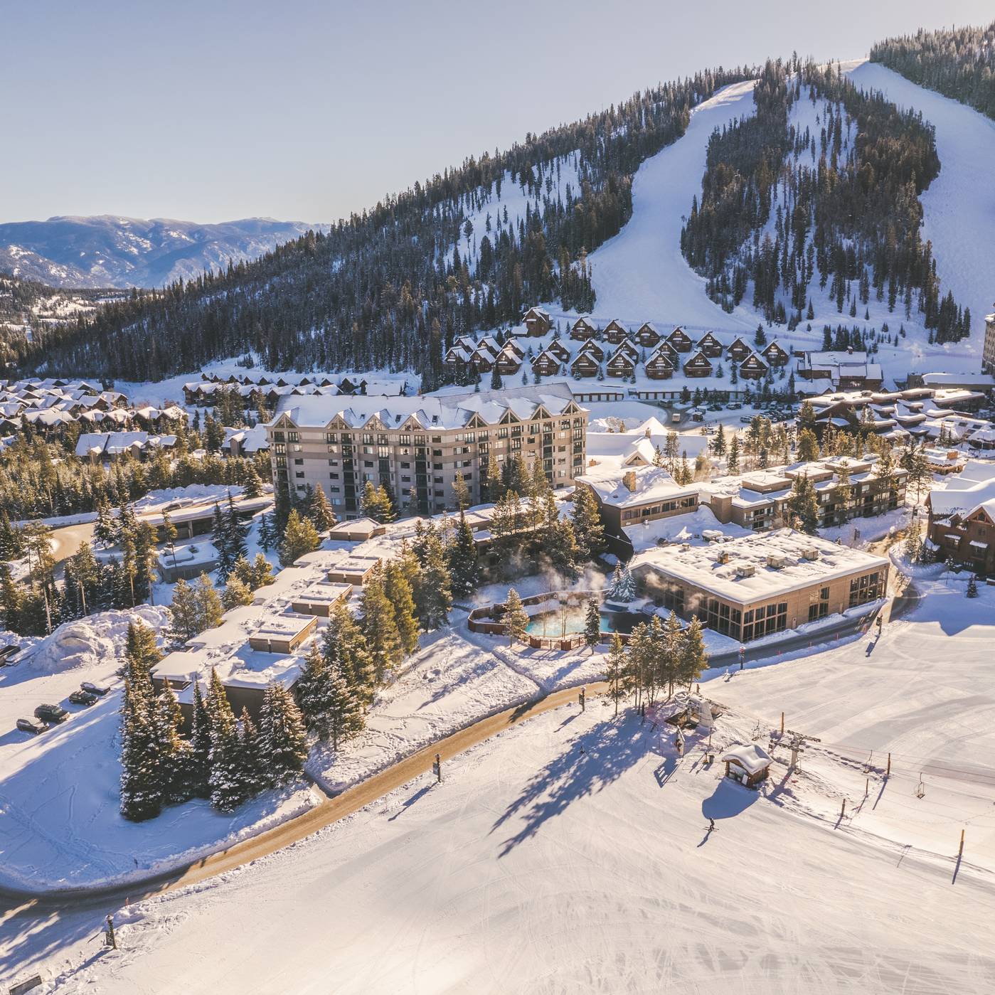 Mountain Village in winter