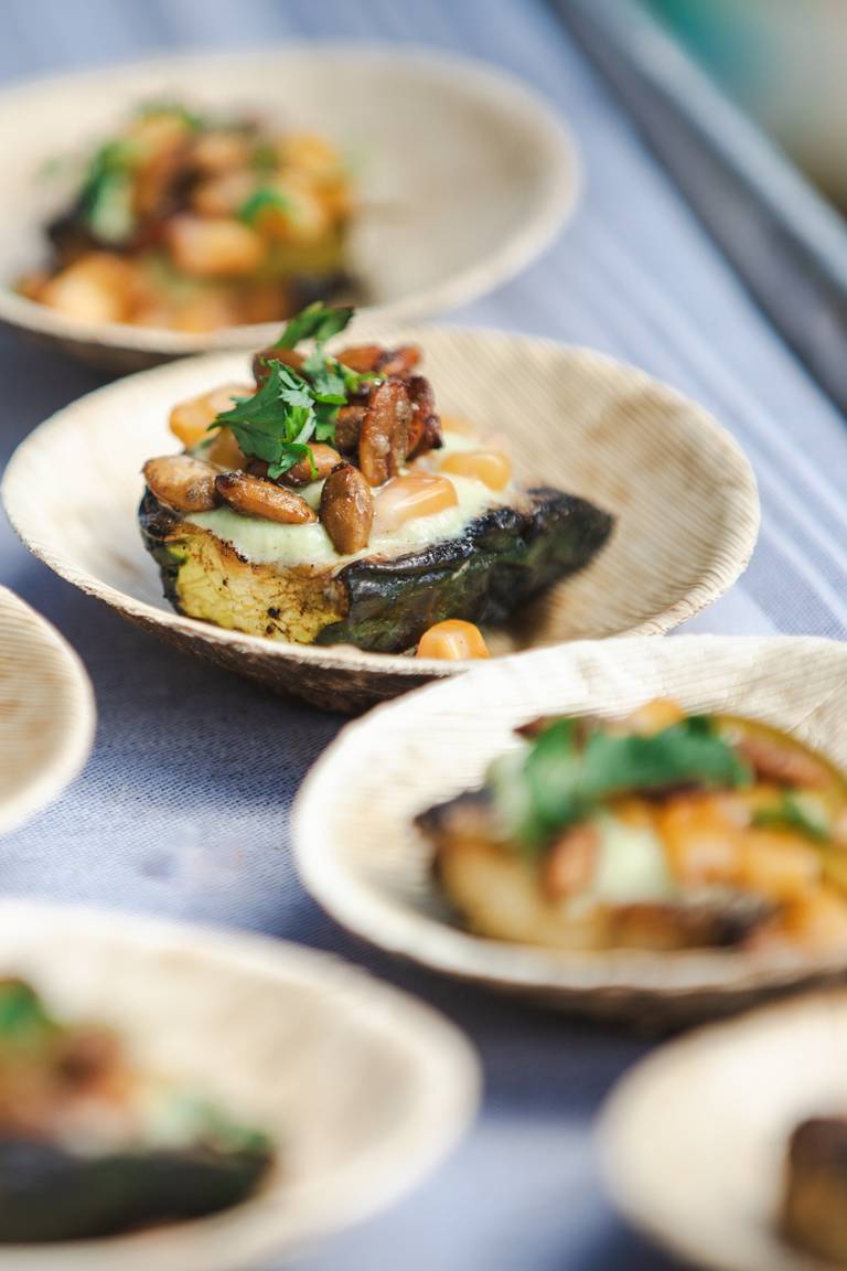 Food samples at the Savor Big Sky Grand Tasting