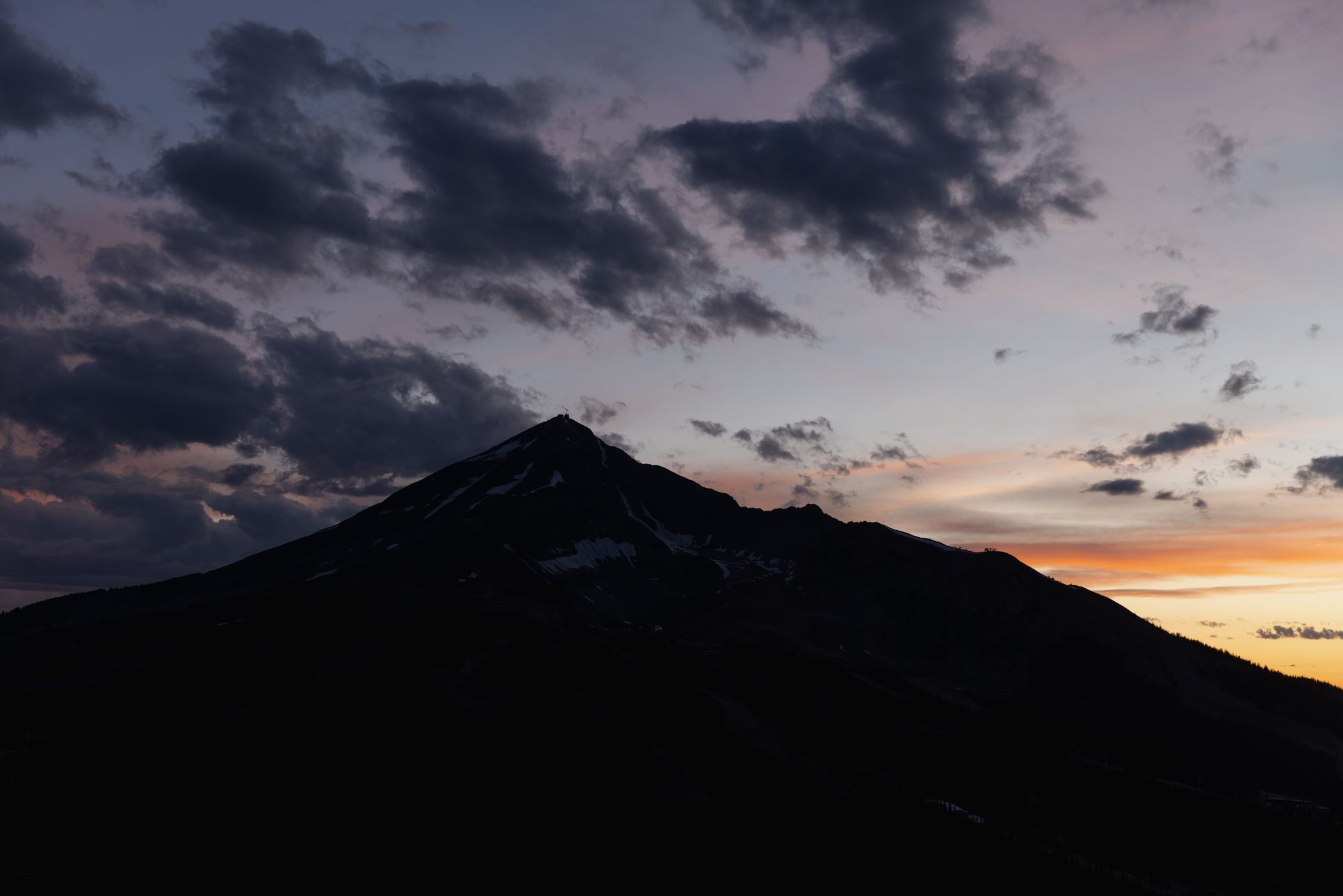 Lone Peak at sunset