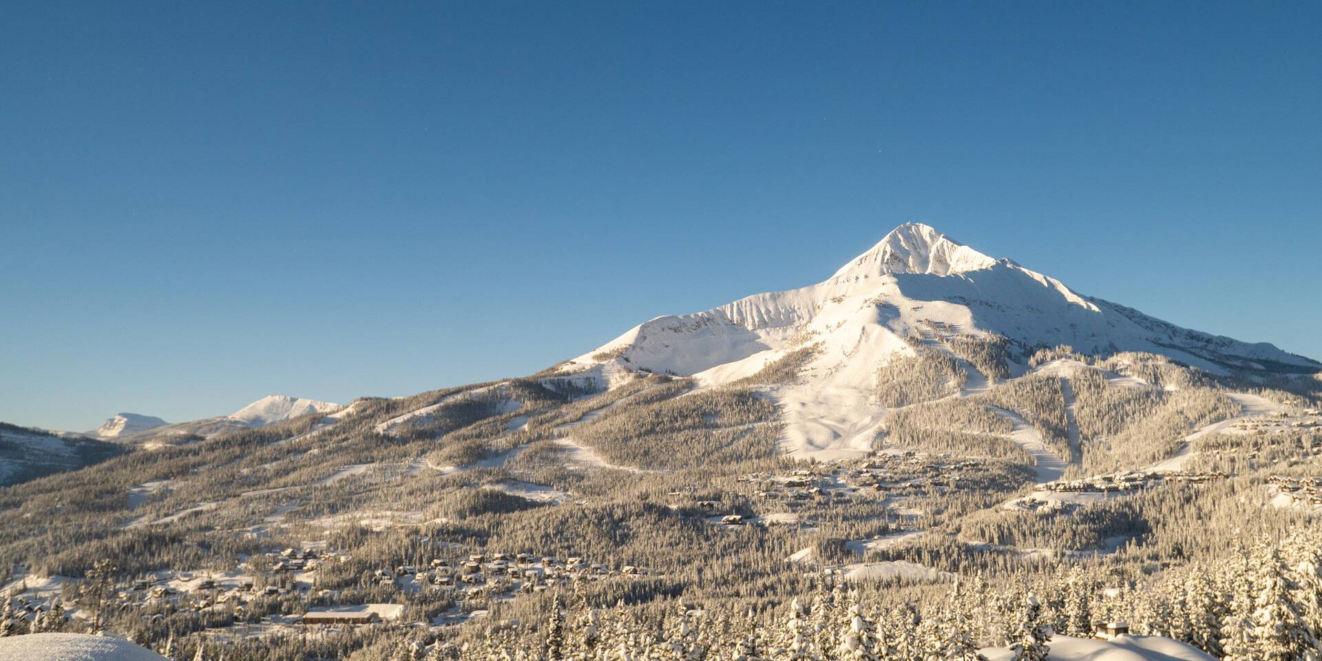 Lone Mountain in winter