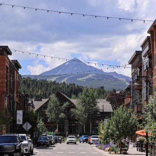 Big Sky Town Center in summer