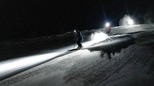 Headlamp night skiing private experience at Big Sky Resort