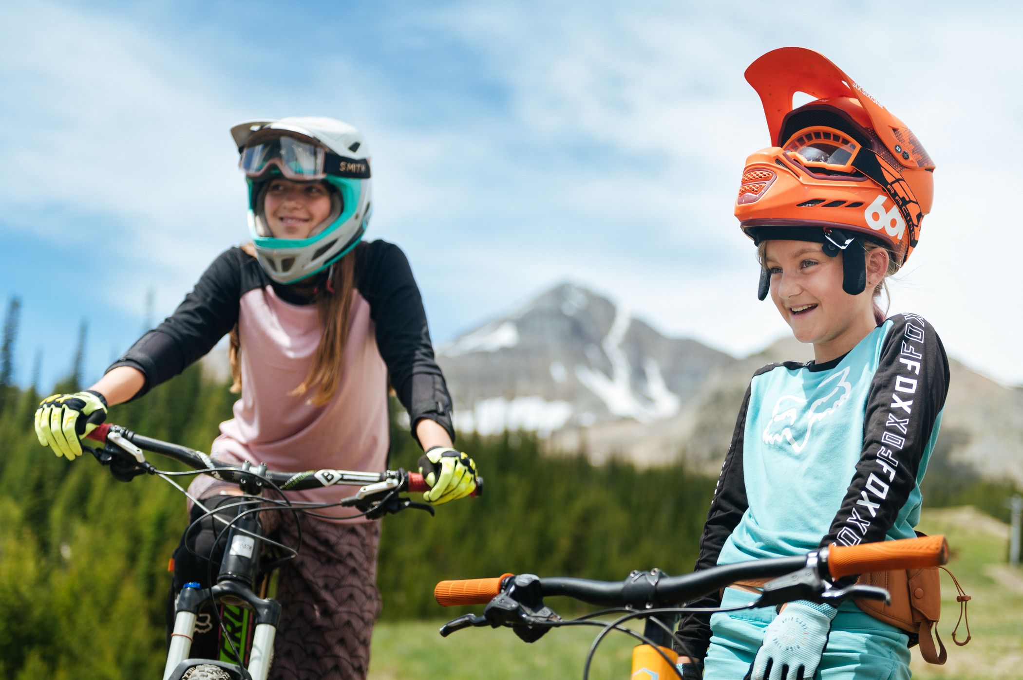 Kids mountain biking at Big Sky Resort