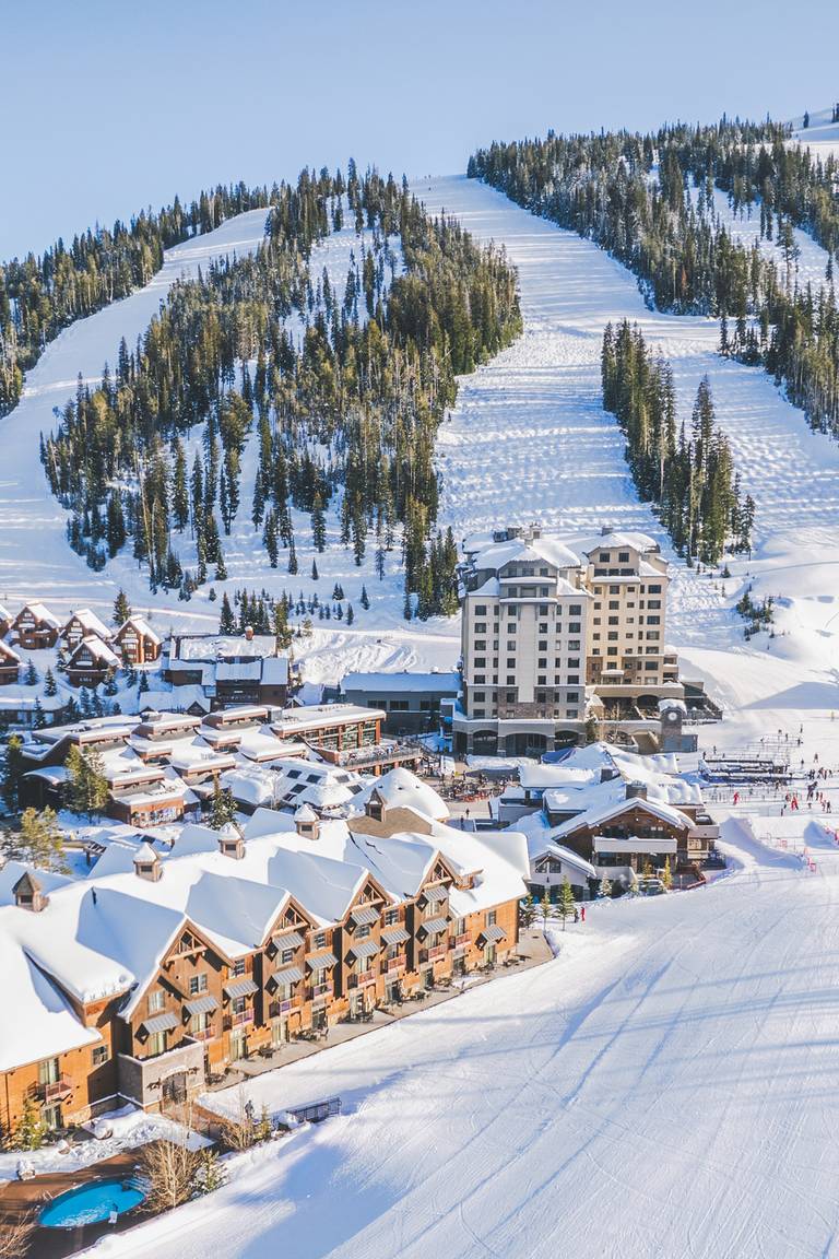 Village Center and Mountain Village in winter