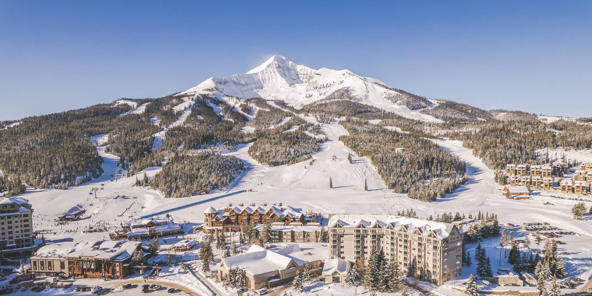 Mountain Village in winter