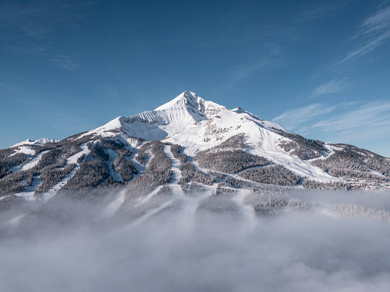 Big Sky Resort in winter
