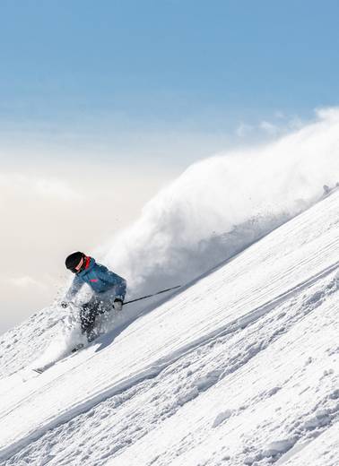 Skier in powder