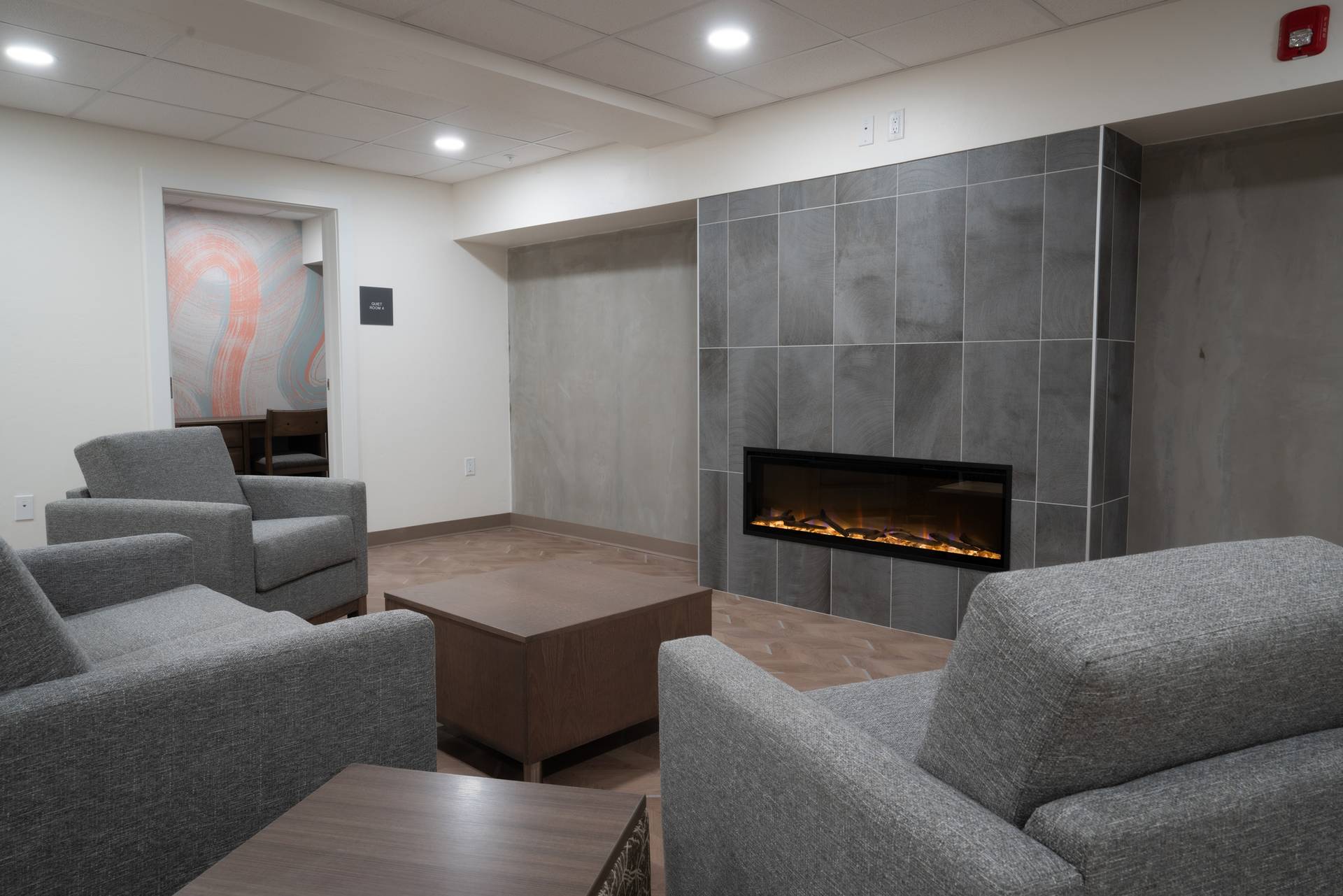 A common area in the Levinski Lodge