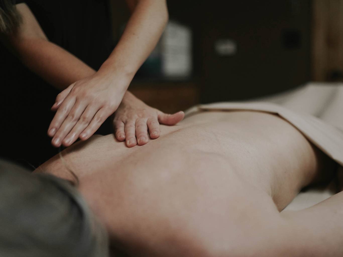 Woman getting a massage