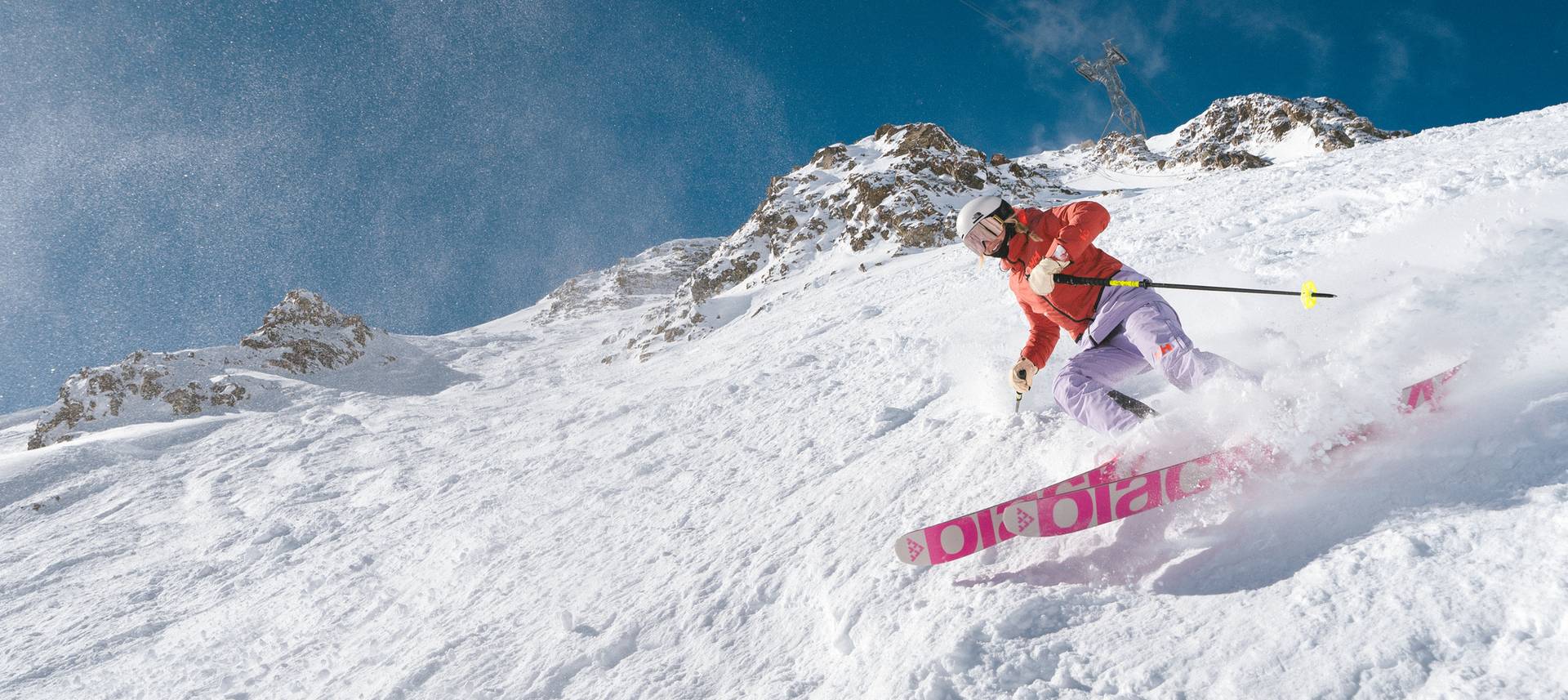 Skier in powder