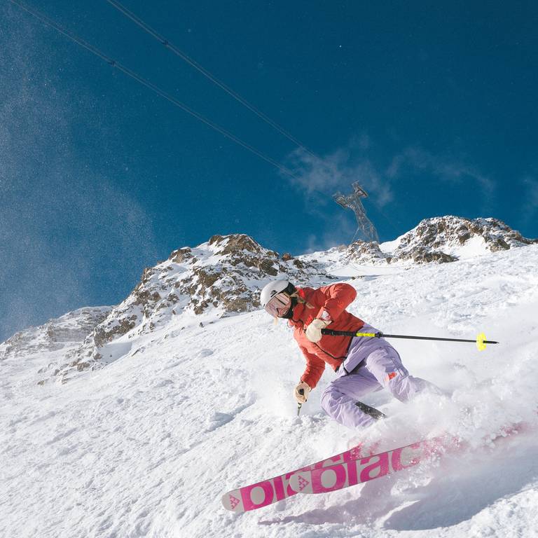 Skier in the Gullies