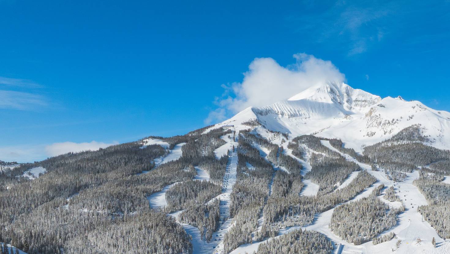 Lone Mountain in winter