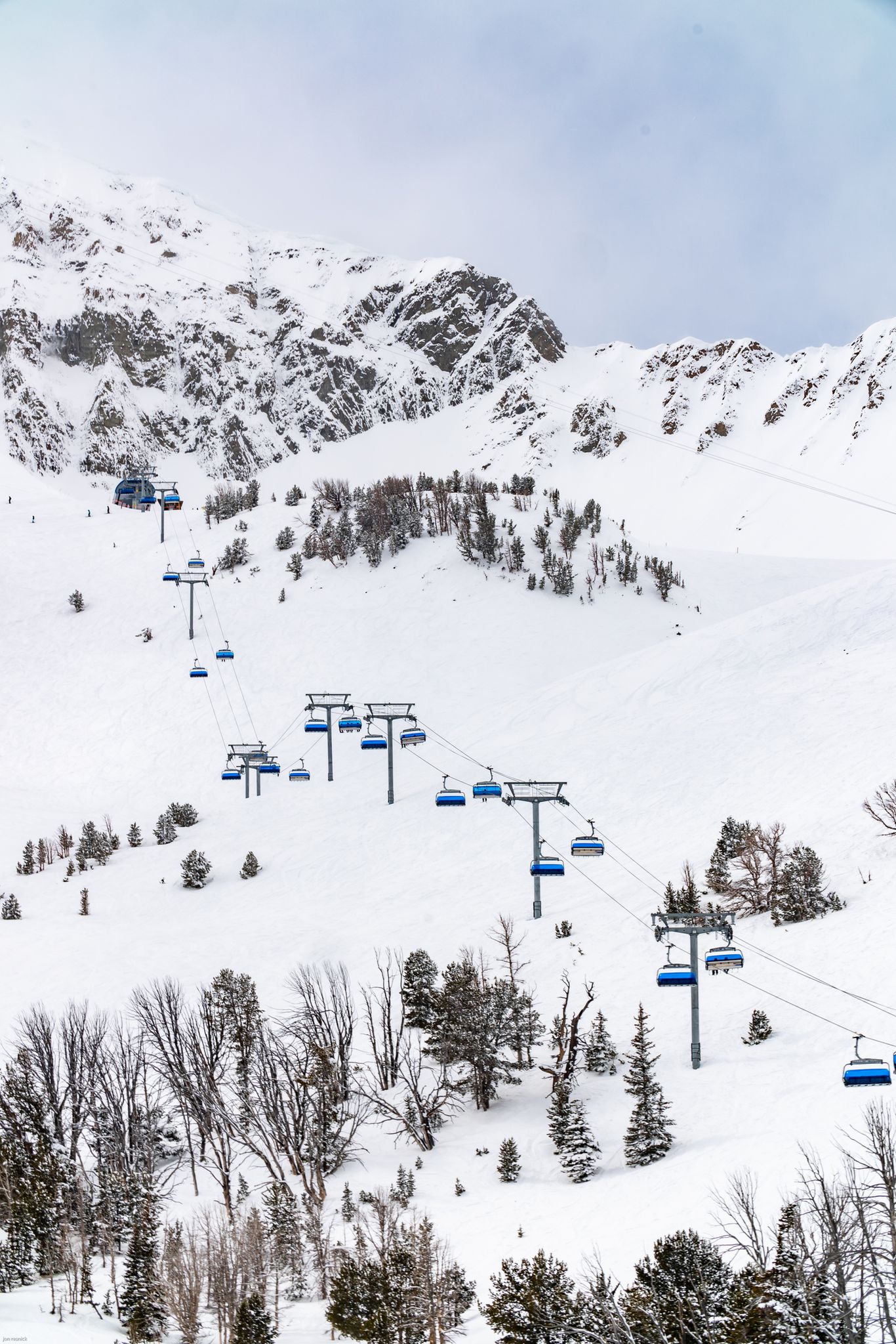 Chairlift in winter