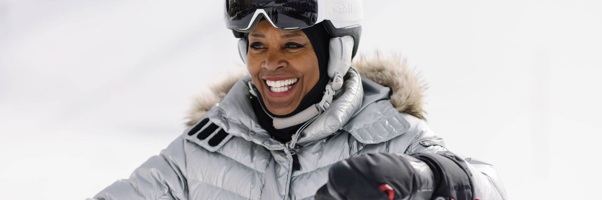 Carolyn Stempler in ski gear