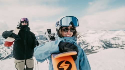 Skiers at Big Sky Resort