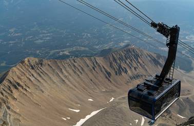 Lone Peak Tram in summer