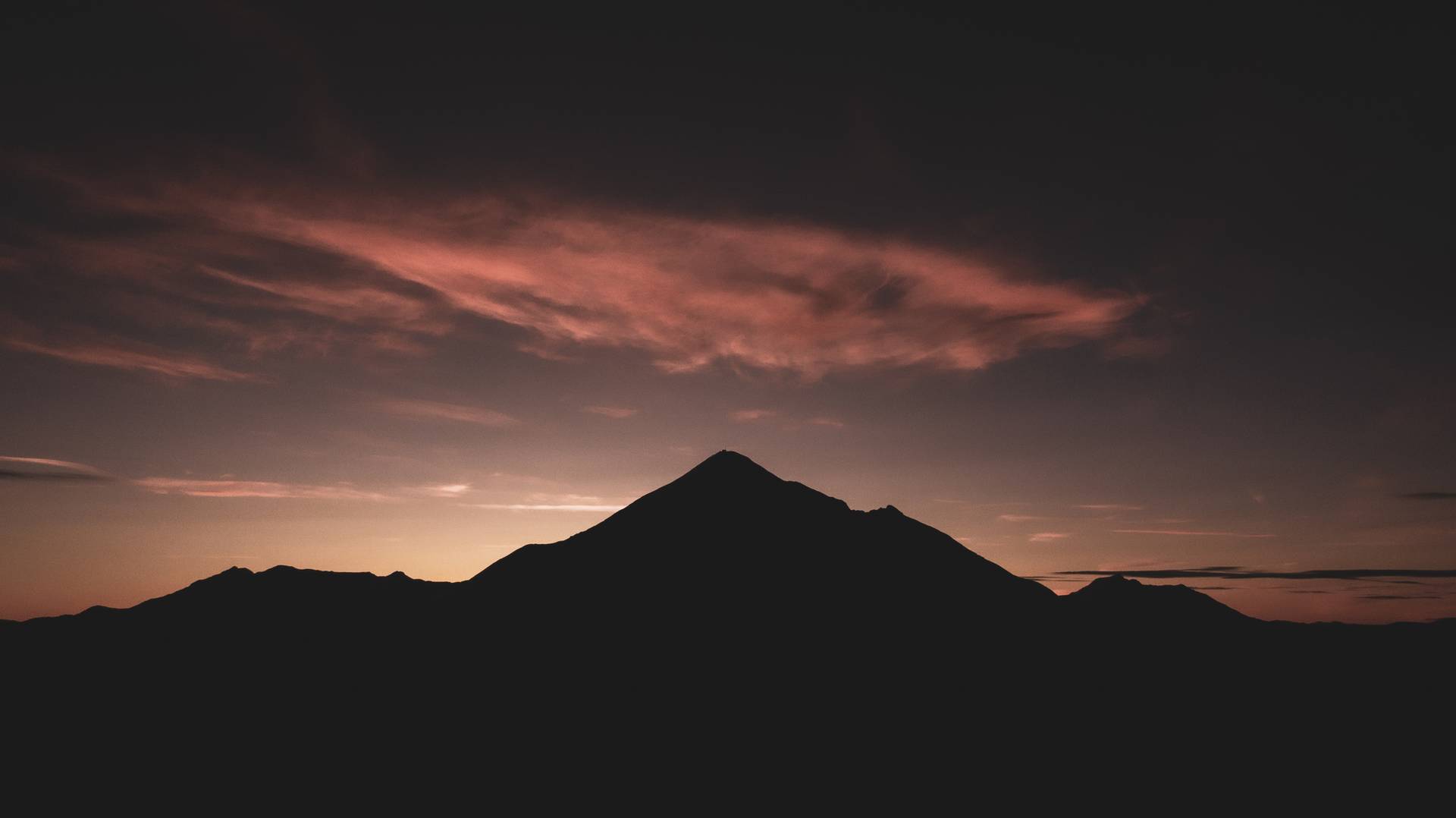 Lone Mountain at sunset