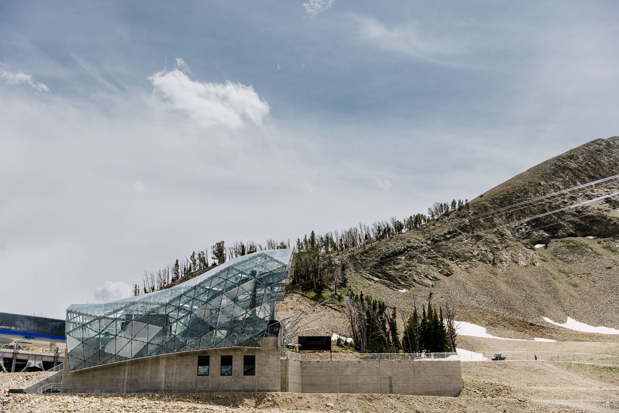 Lone Peak Tram lower terminal in summer