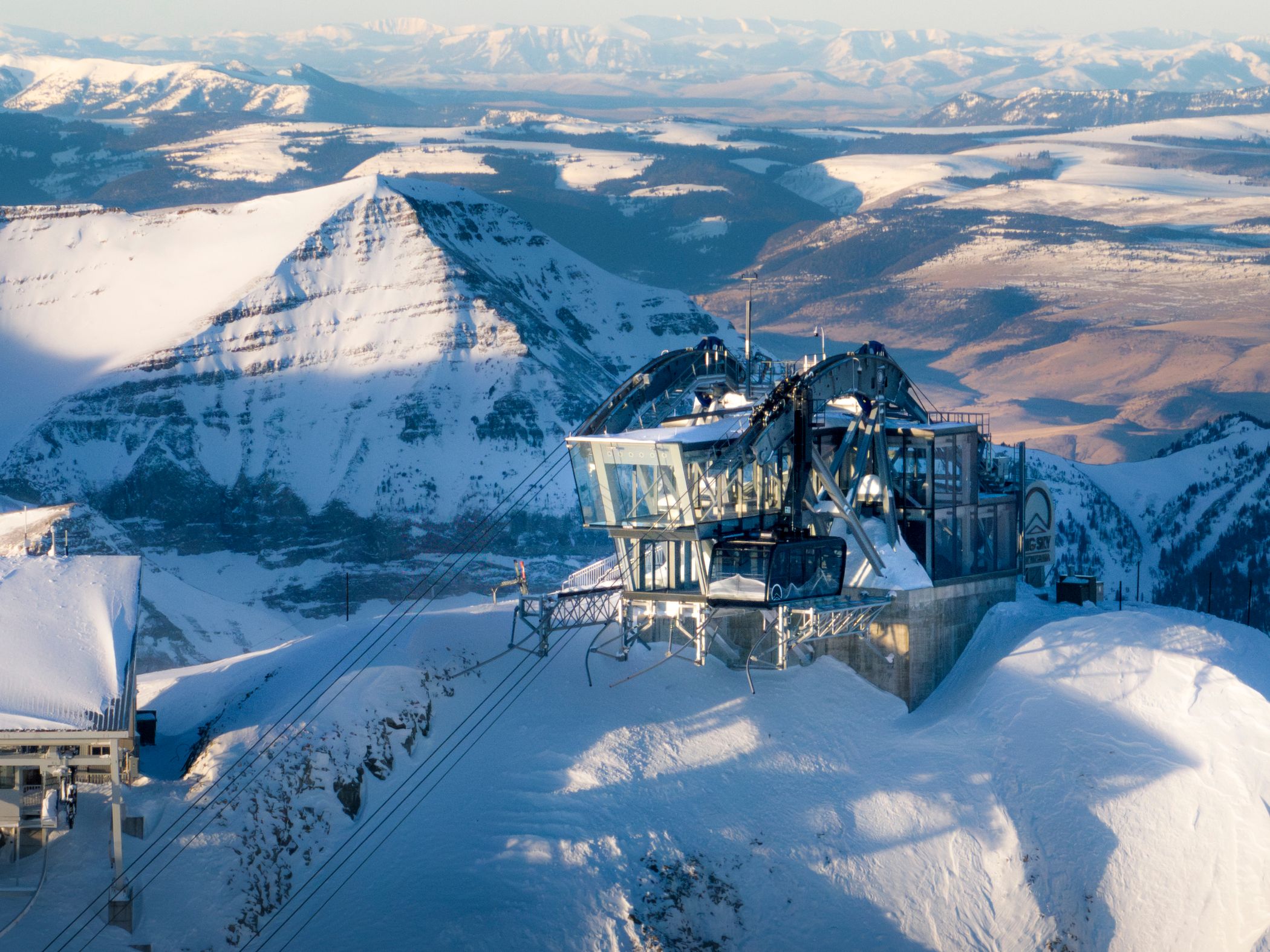 View from within Kircliff at the surrounding mountains