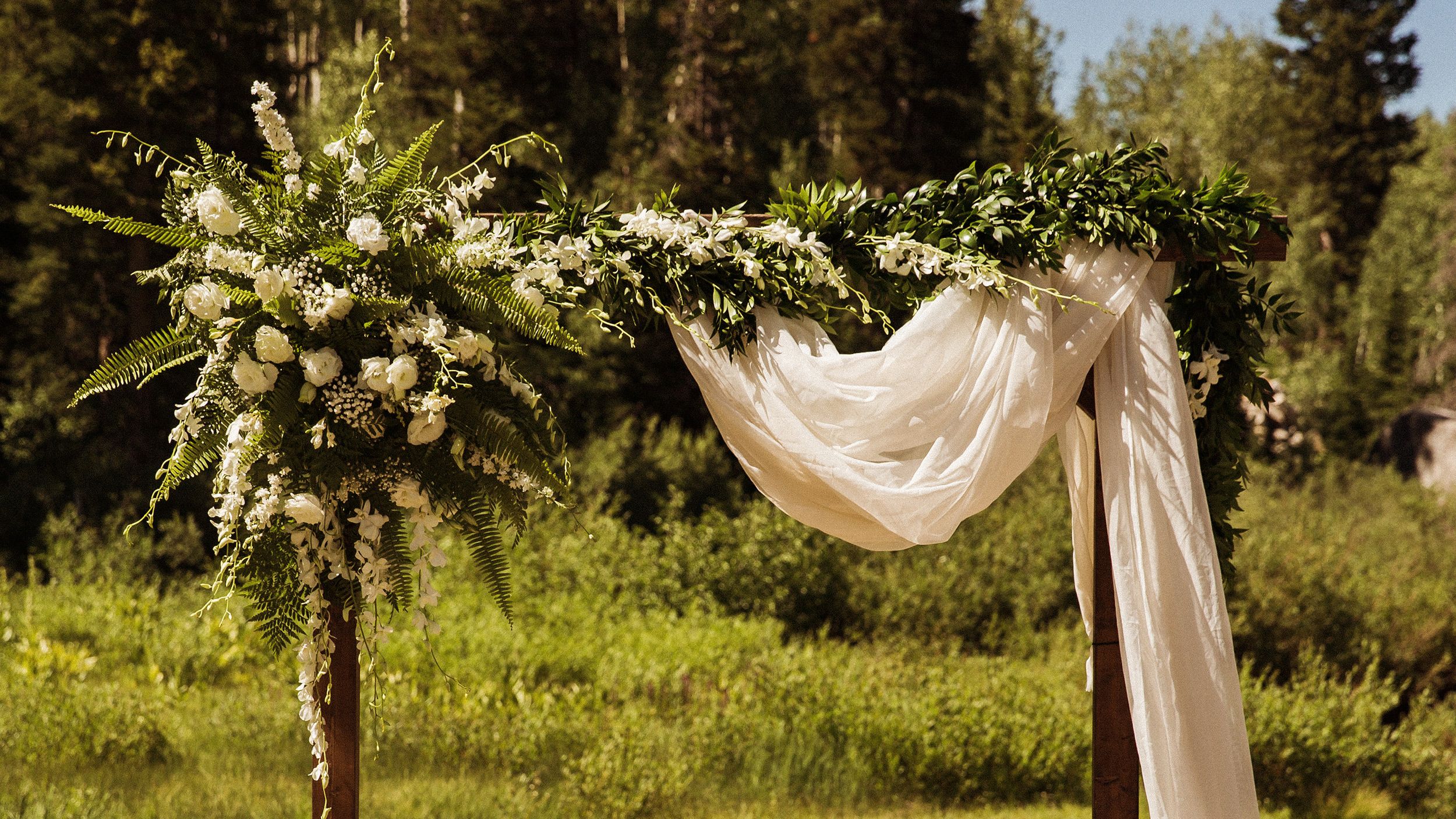 Wedding alter at Brighton Resort in Utah