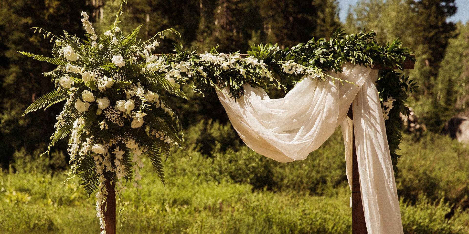 Wedding alter at Brighton Resort in Utah