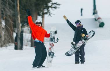 Friends riding together at Brighton Resort