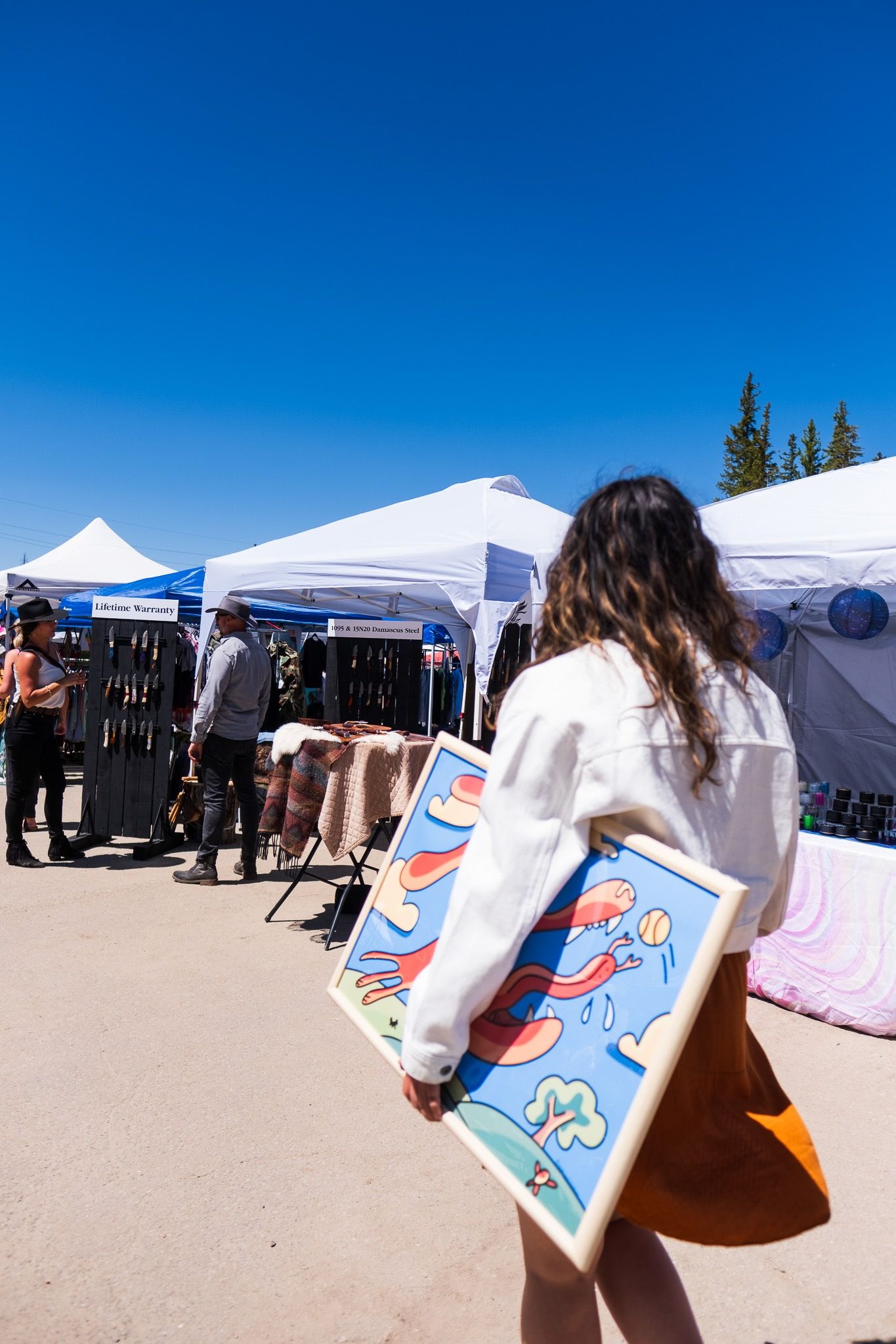 Buyer at the BCC Flea Market at Brighton Resort, Utah