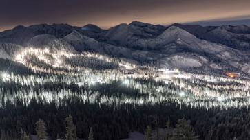 Night lights from the top of Great Western
