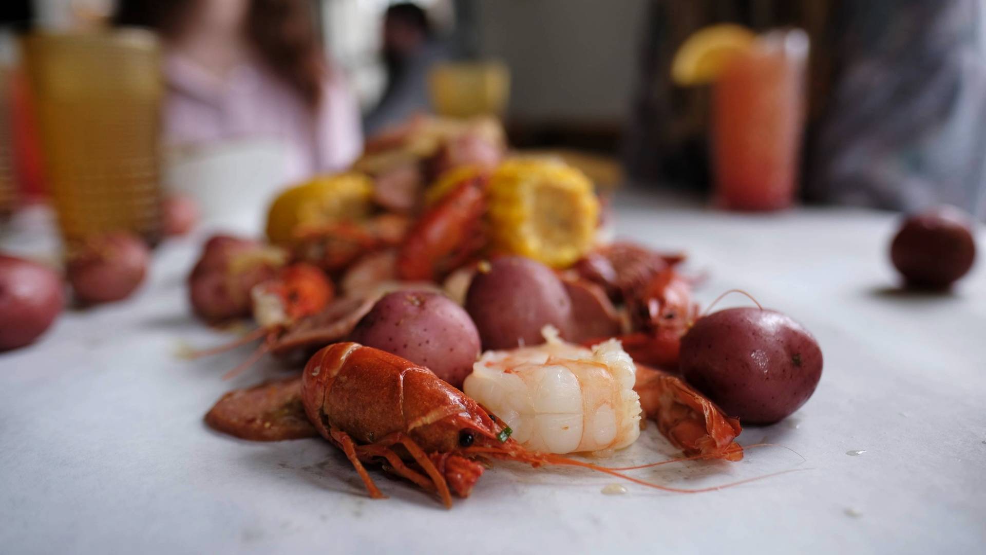 Crawfish Boil at the Milly Chalet for Mardi Gras up at Brighton Ski Resort