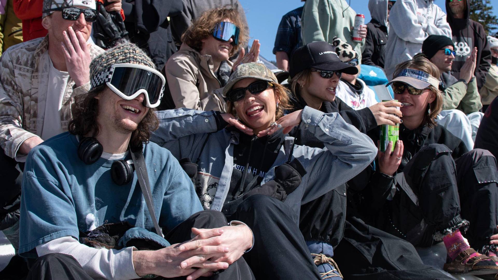 Group of friends at the Bomb Hole Cup at Brighton Ski Resort