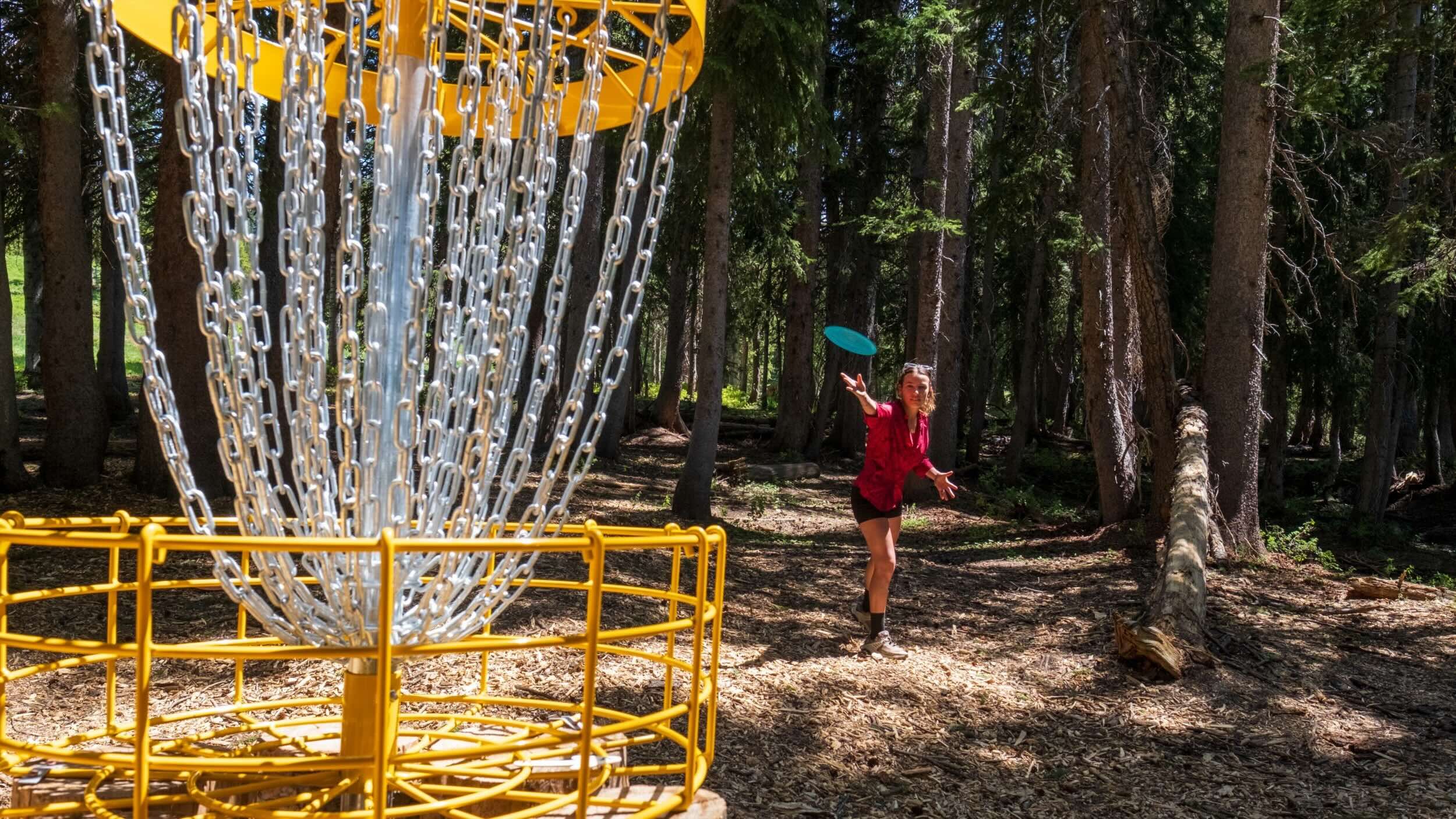 Disc Golf course at Brighton Ski Resort