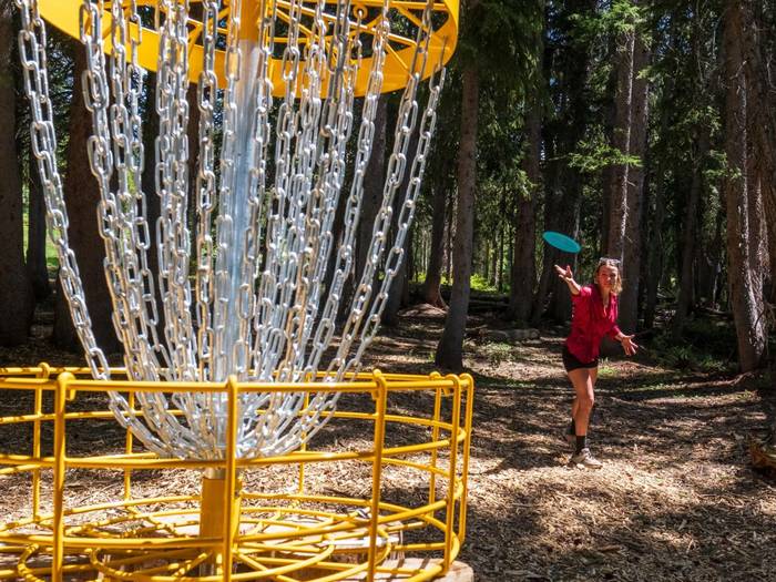 Disc Golf course at Brighton Ski Resort